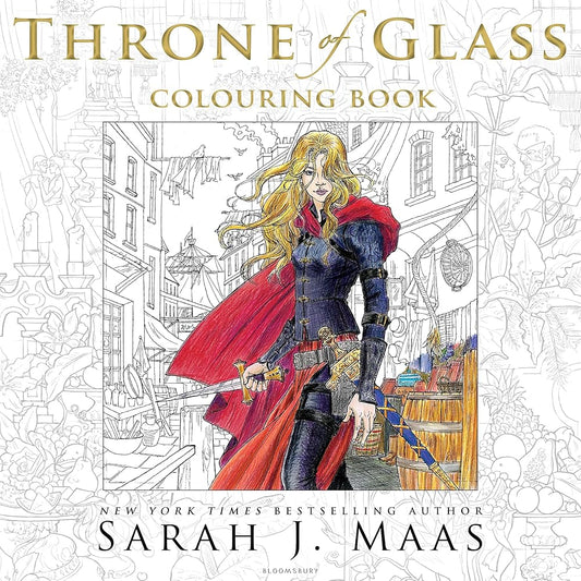 The Throne of Glass Colouring Book cover image