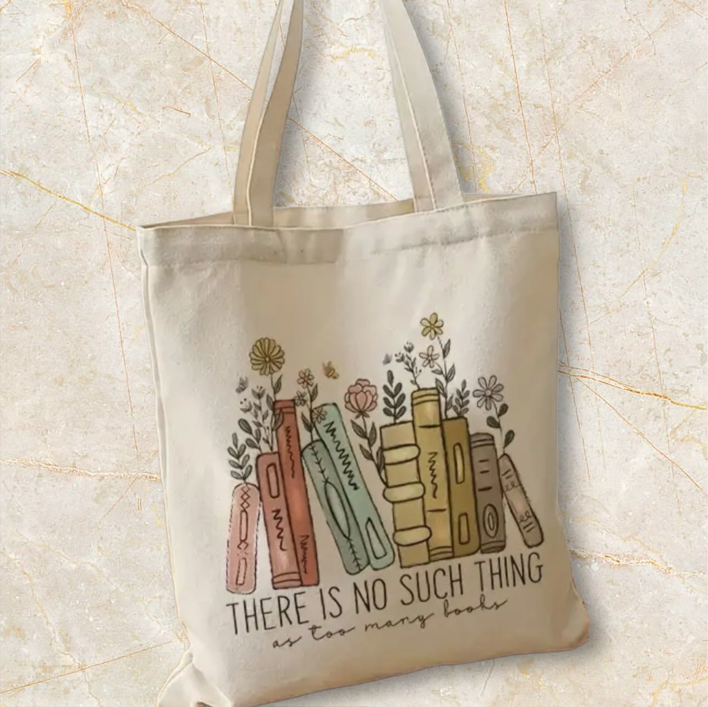 There is no such thing as too many books tote