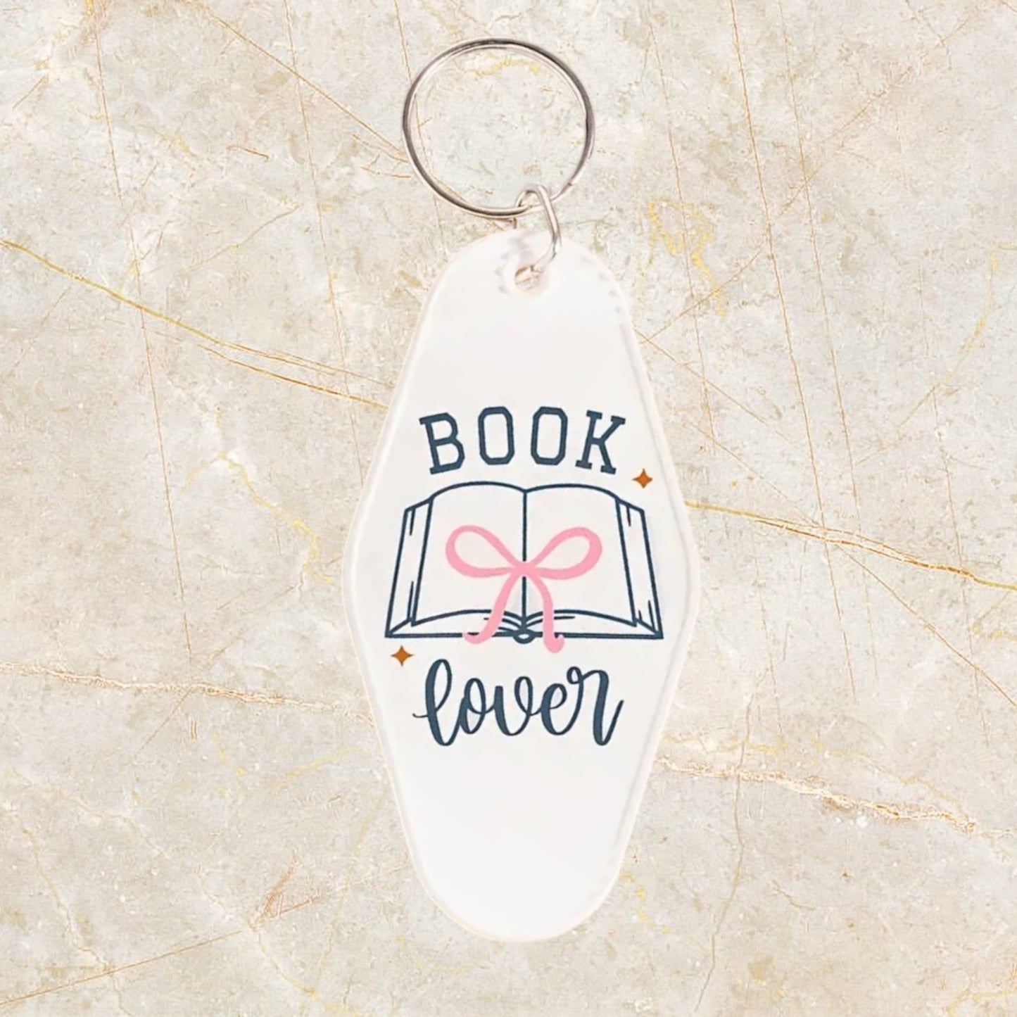 Book lover keyring