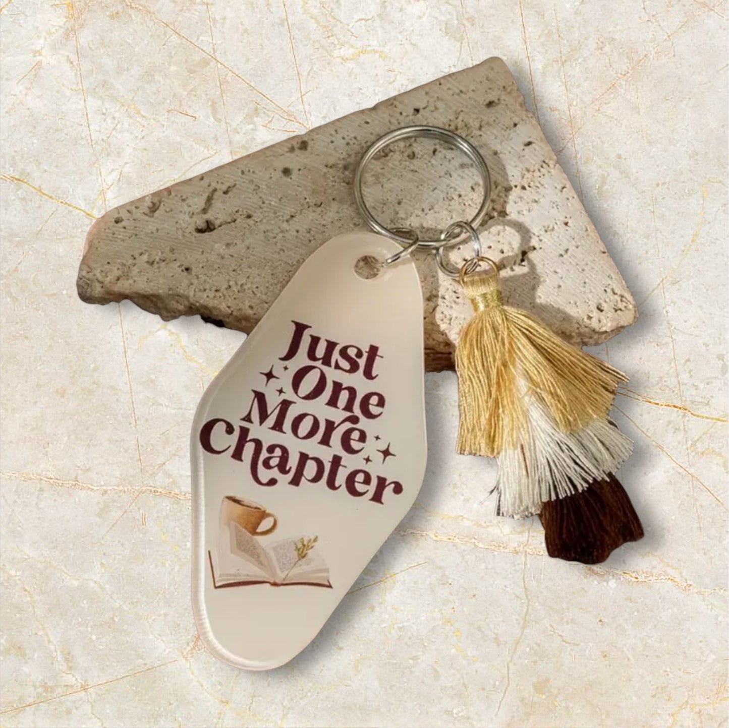 Just one more chapter keyring